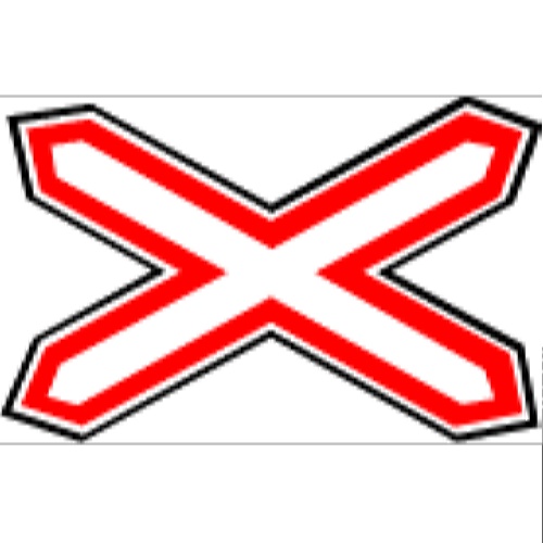 Знак дорожный однопутная железная дорога 1.3.1